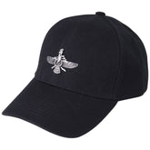 Asoodehdelan Iranian Persian Farvahar Hat Iran Farohar Faravahar Cap Zoroastrian Pahlavi Gift (Black)